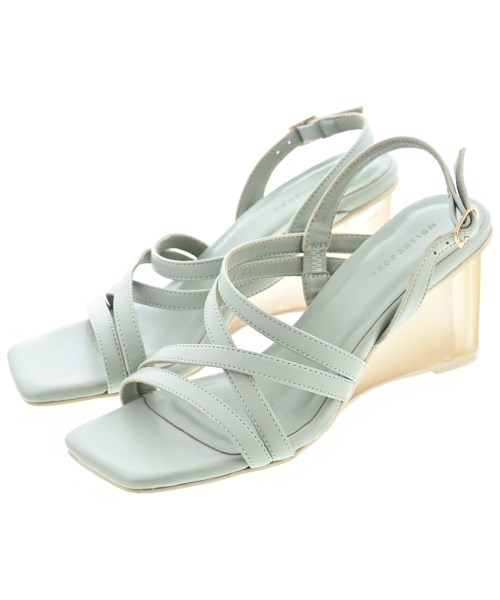 PROPORTION BODY DRESSING(プロポーションボディードレッシング)サンダル グレー サイズ:23.5cm/2200642754189