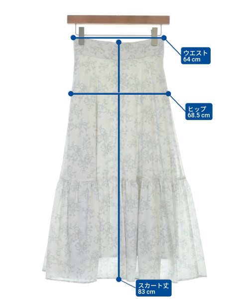 PROPORTION BODY DRESSING（プロポーションボディードレッシング）ロング・マキシ丈スカート 白 サイズ:S レディース/2200642762818