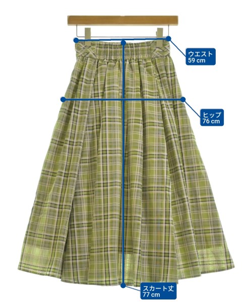 PROPORTION BODY DRESSING（プロポーションボディードレッシング）ロング・マキシ丈スカート 緑 サイズ:S レディース/2200642763136