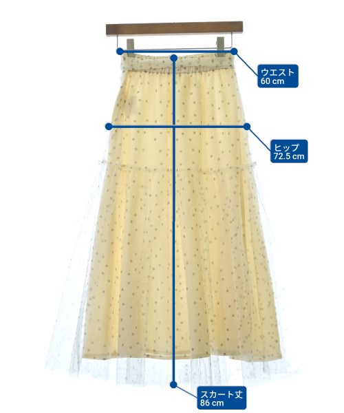 PROPORTION BODY DRESSING（プロポーションボディードレッシング）ロング・マキシ丈スカート 白 サイズ:M レディース/2200642763266