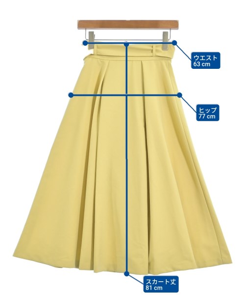 PROPORTION BODY DRESSING（プロポーションボディードレッシング）ロング・マキシ丈スカート 黄 サイズ:XS レディース/2200642767202