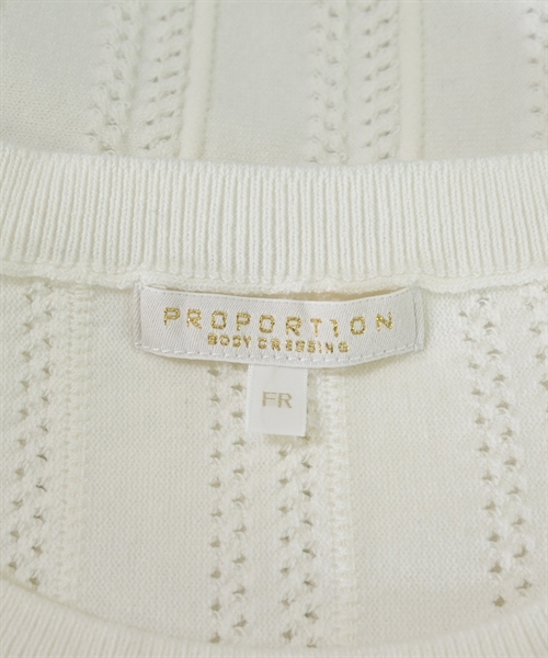 PROPORTION BODY DRESSING（プロポーションボディードレッシング）ニット・セーター 白 サイズ:F レディース/2200620361019