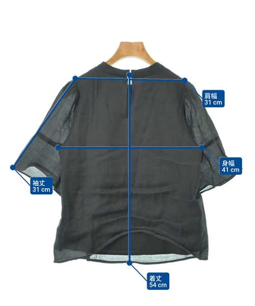 PROPORTION BODY DRESSING（プロポーションボディードレッシング）ブラウス 黒 サイズ:S レディース/2200611539038