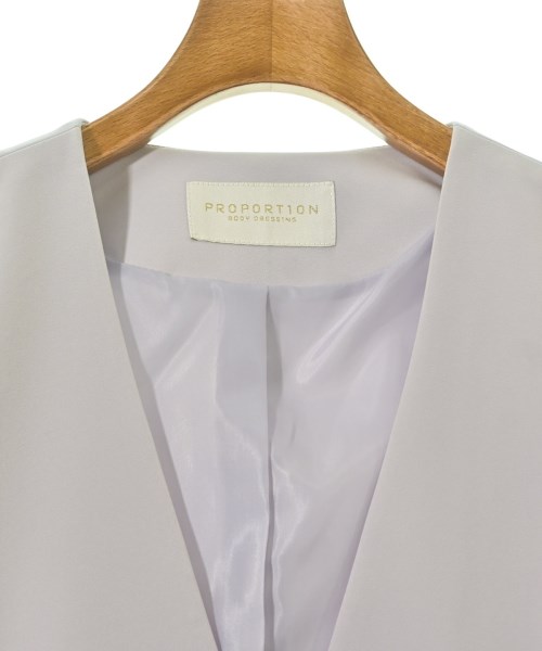 PROPORTION BODY DRESSING（プロポーションボディードレッシング）ノーカラージャケット 紫 サイズ:S レディース/2200669590029