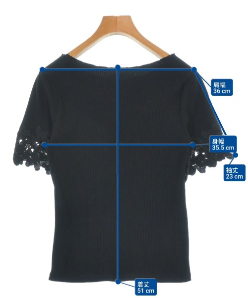 PROPORTION BODY DRESSING（プロポーションボディードレッシング）Tシャツ・カットソー 黒 サイズ:2(M位) レディース/2200678481226