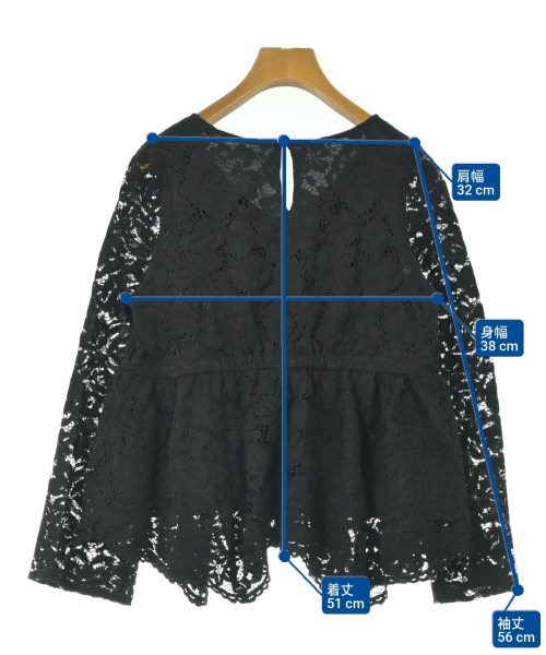 PROPORTION BODY DRESSING（プロポーションボディードレッシング）ブラウス 黒 サイズ:S レディース/2200693370147
