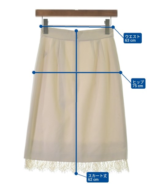 PROPORTION BODY DRESSING（プロポーションボディードレッシング）ひざ丈スカート 白 サイズ:S レディース/2200697906021