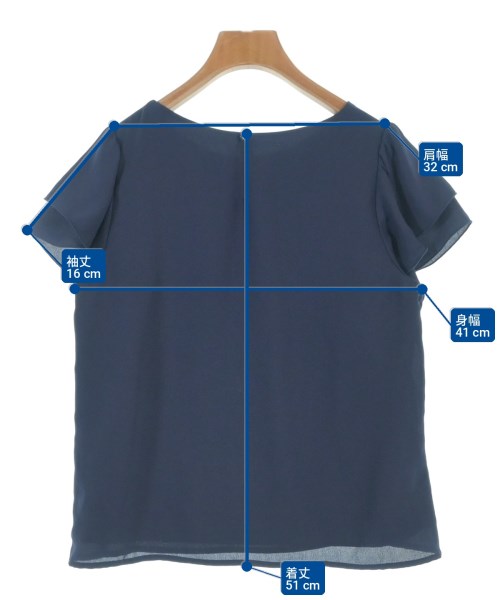 PROPORTION BODY DRESSING（プロポーションボディードレッシング）ブラウス 紺 サイズ:M レディース/2200699310048