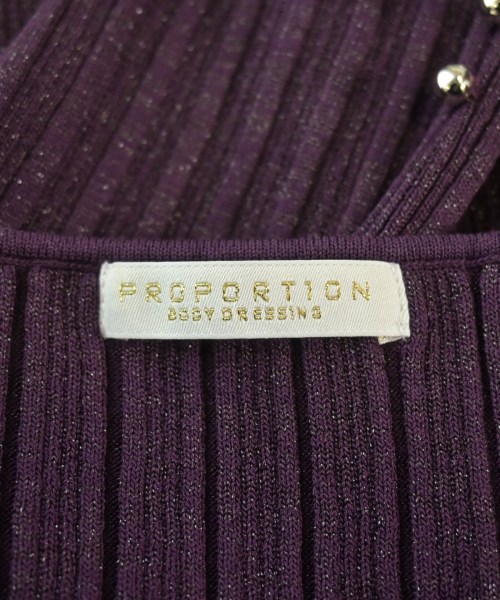 PROPORTION BODY DRESSING（プロポーションボディードレッシング）ニット・セーター 紫 サイズ:F レディース/2200650566101