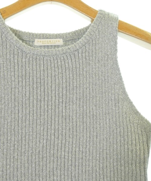 PROPORTION BODY DRESSING（プロポーションボディードレッシング）ニット・セーター シルバー サイズ:F レディース/2200706403046