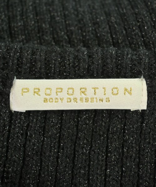 PROPORTION BODY DRESSING（プロポーションボディードレッシング）ニット・セーター 黒 サイズ:F レディース/2200706403053