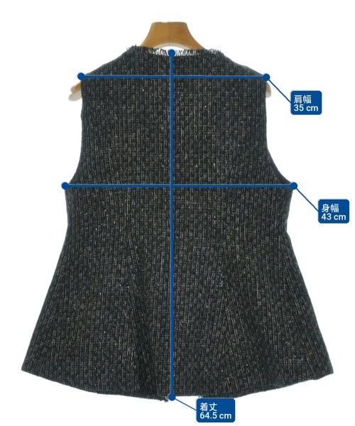 PROPORTION BODY DRESSING（プロポーションボディードレッシング）ブラウス 黒 サイズ:M レディース/2200713065022