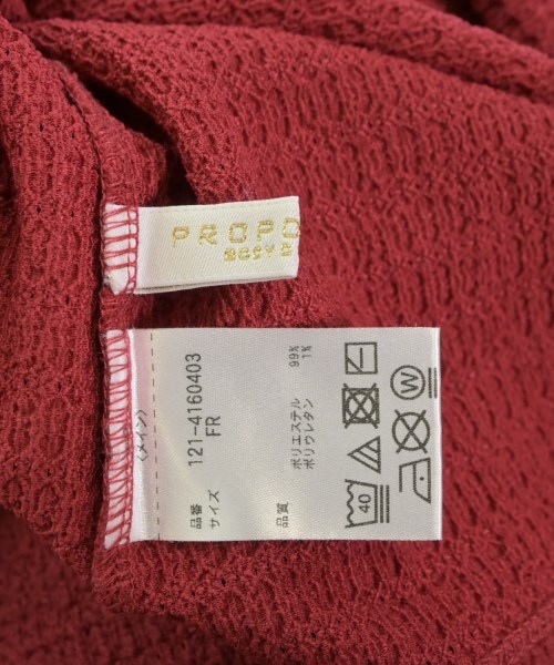 PROPORTION BODY DRESSING（プロポーションボディードレッシング）Tシャツ・カットソー 赤 サイズ:F レディース/2200642468031
