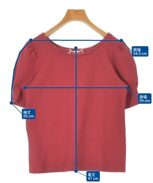 PROPORTION BODY DRESSING（プロポーションボディードレッシング）Tシャツ・カットソー 赤 サイズ:F レディース/2200642468031