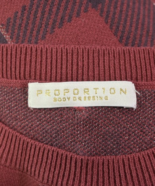 PROPORTION BODY DRESSING（プロポーションボディードレッシング）ニット・セーター 赤 サイズ:F レディース/2200642468062