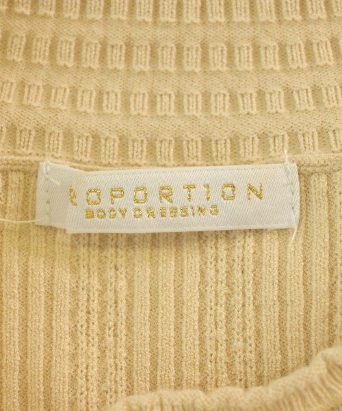 PROPORTION BODY DRESSING（プロポーションボディードレッシング）ニット・セーター ベージュ サイズ:F レディース/2200702966026