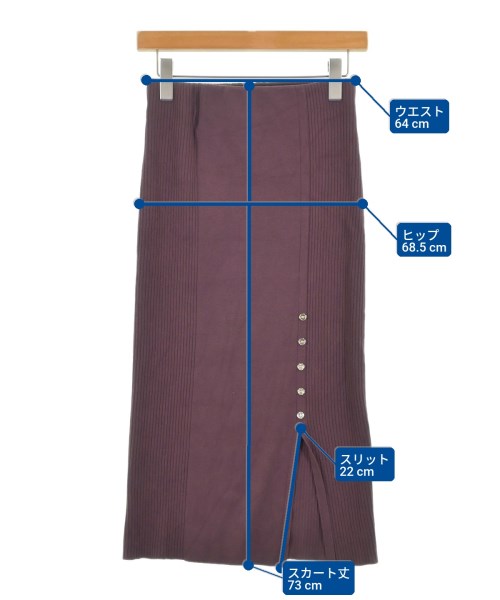 PROPORTION BODY DRESSING（プロポーションボディードレッシング）ひざ丈スカート 赤 サイズ:S レディース/2200705649056