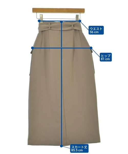 PROPORTION BODY DRESSING（プロポーションボディードレッシング）ロング・マキシ丈スカート 茶 サイズ:M レディース/2200662123064