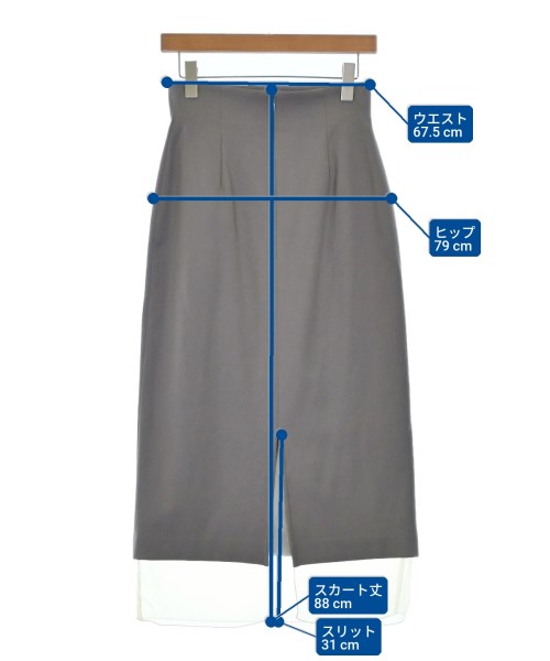 PROPORTION BODY DRESSING（プロポーションボディードレッシング）ロング・マキシ丈スカート グレー サイズ:M レディース/2200720969085