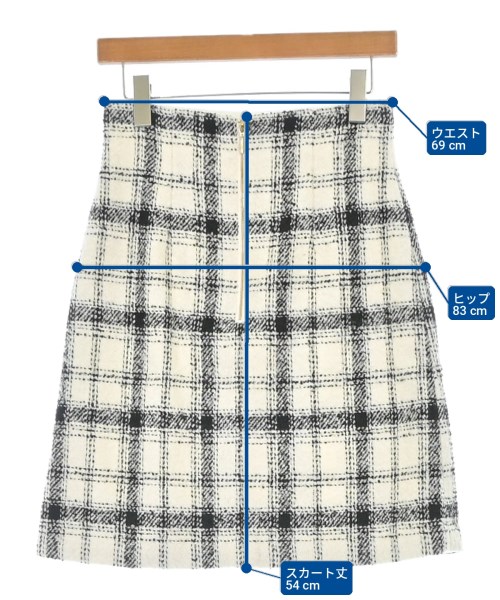 PROPORTION BODY DRESSING（プロポーションボディードレッシング）ひざ丈スカート 白 サイズ:M レディース/2200720969092