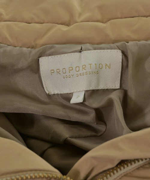 PROPORTION BODY DRESSING（プロポーションボディードレッシング）ダウンコート ベージュ サイズ:2(M位) レディース/2200732386016
