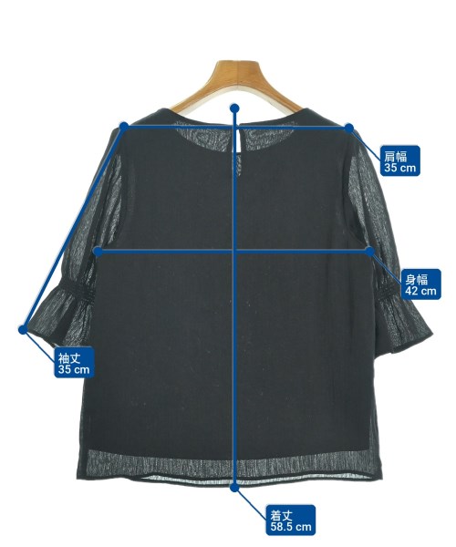 PROPORTION BODY DRESSING（プロポーションボディードレッシング）ブラウス 黒 サイズ:S レディース/2200727654038