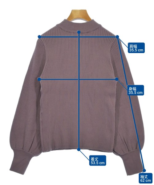 PROPORTION BODY DRESSING（プロポーションボディードレッシング）ニット・セーター 紫 サイズ:M レディース/2200724946020