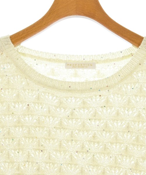 PROPORTION BODY DRESSING（プロポーションボディードレッシング）ニット・セーター 白 サイズ:F レディース/2200724946037