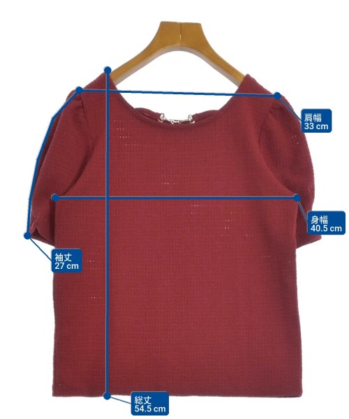 PROPORTION BODY DRESSING（プロポーションボディードレッシング）ブラウス 赤 サイズ:F レディース/2200719417139