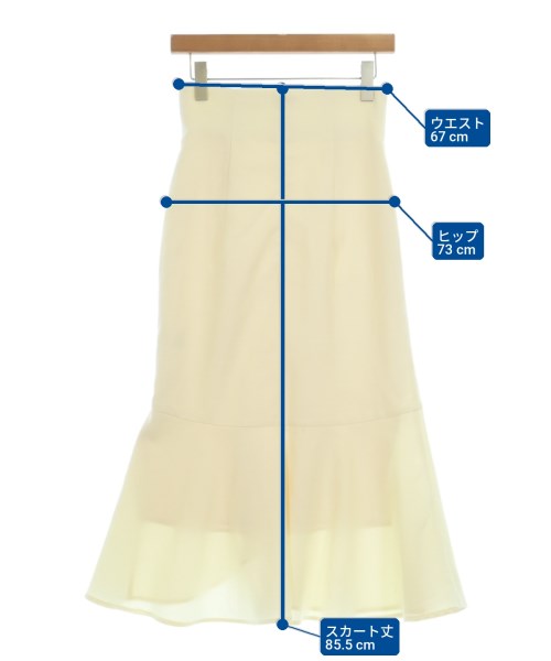 PROPORTION BODY DRESSING（プロポーションボディードレッシング）ロング・マキシ丈スカート 白 サイズ:S レディース/2200724626021