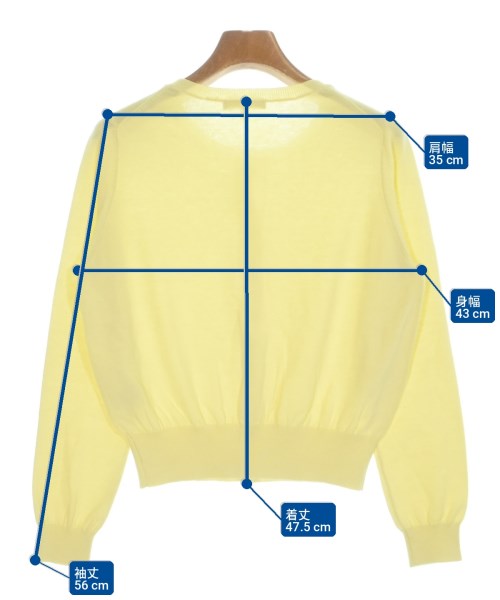 PROPORTION BODY DRESSING（プロポーションボディードレッシング）カーディガン 黄 サイズ:F レディース/2200728102064