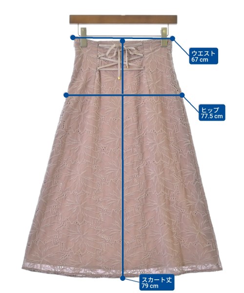 PROPORTION BODY DRESSING（プロポーションボディードレッシング）ロング・マキシ丈スカート ピンク サイズ:M レディース/2200676743043