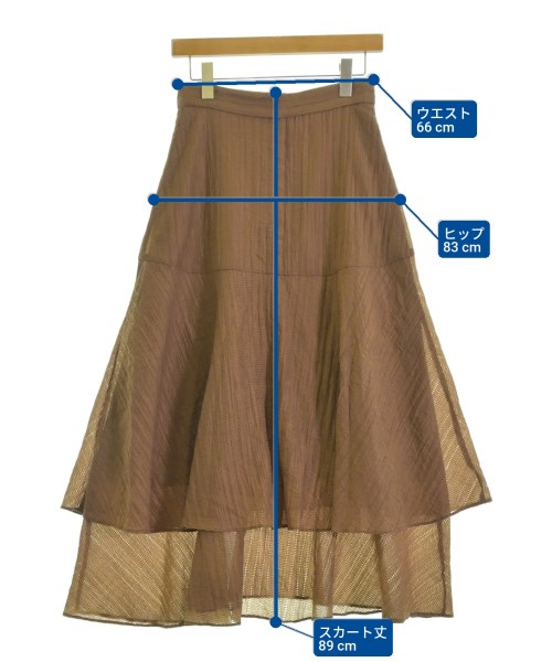 PROPORTION BODY DRESSING（プロポーションボディードレッシング）ロング・マキシ丈スカート 茶 サイズ:M レディース/2200685627013
