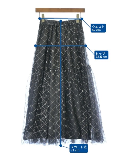 PROPORTION BODY DRESSING（プロポーションボディードレッシング）ロング・マキシ丈スカート 黒 サイズ:S レディース/2200685208038