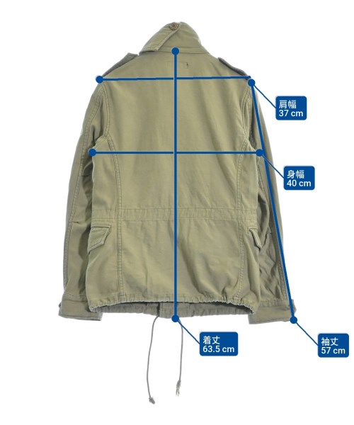 green（グリーン）ミリタリーブルゾン カーキ サイズ:1(S位) レディース/2200643914056