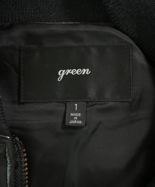 green（グリーン）ライダース 黒 サイズ:1(S位) レディース/2200628593016