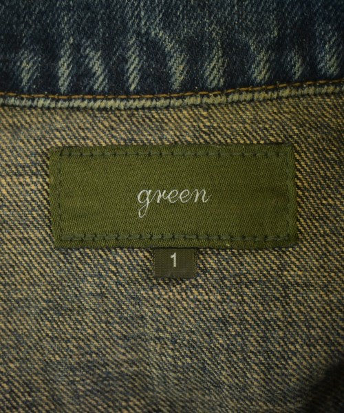 green（グリーン）デニムジャケット 青 サイズ:1(S位) レディース/2200708374023