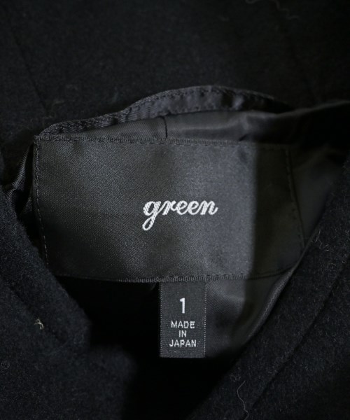 green（グリーン）ダッフルコート 黒 サイズ:1(S位) レディース/2200643282032