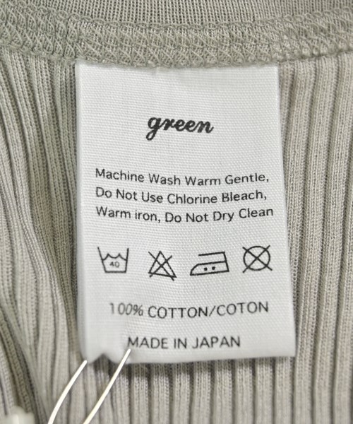 green（グリーン）タンクトップ グレー サイズ:F レディース/2200702042591