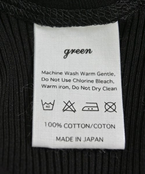 green（グリーン）タンクトップ 黒 サイズ:-(M位) レディース/2200702042638