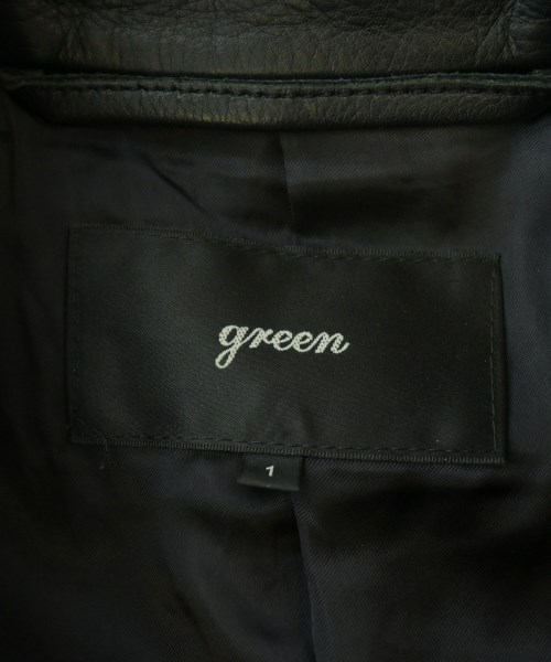 green（グリーン）ライダース 黒 サイズ:1(S位) レディース/2200724863037