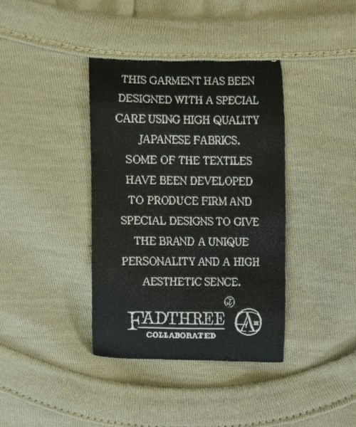 FAD 3（ファド　スリー）Tシャツ・カットソー ベージュ サイズ:F メンズ/2200691081595