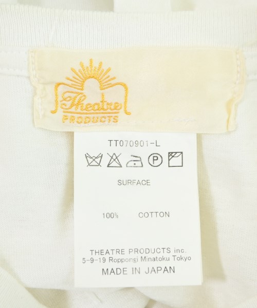 THEATRE PRODUCTS（シアター　プロダクツ）Tシャツ・カットソー 白 サイズ:L メンズ/2200688024079