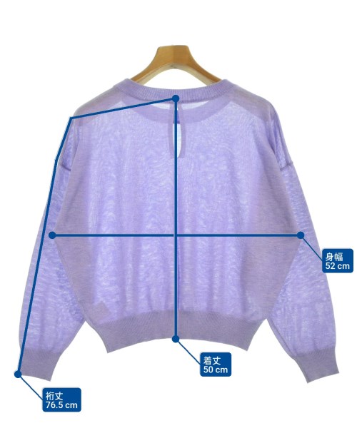 JEANASIS（ジーナシス）ニット・セーター 紫 サイズ:F レディース/2200633814021