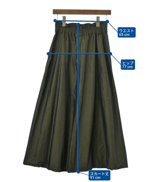JEANASIS（ジーナシス）ロング・マキシ丈スカート カーキ サイズ:F レディース/2200634186073