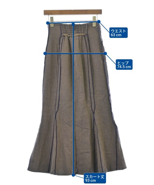 JEANASIS（ジーナシス）ロング・マキシ丈スカート 茶 サイズ:M レディース/2200620568012