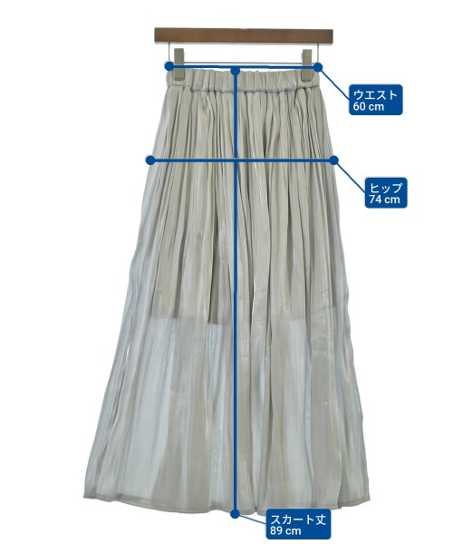 JEANASIS（ジーナシス）ロング・マキシ丈スカート シルバー サイズ:F レディース/2200635613097