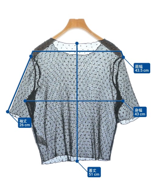 JEANASIS（ジーナシス）ブラウス 黒 サイズ:F レディース/2200609828021