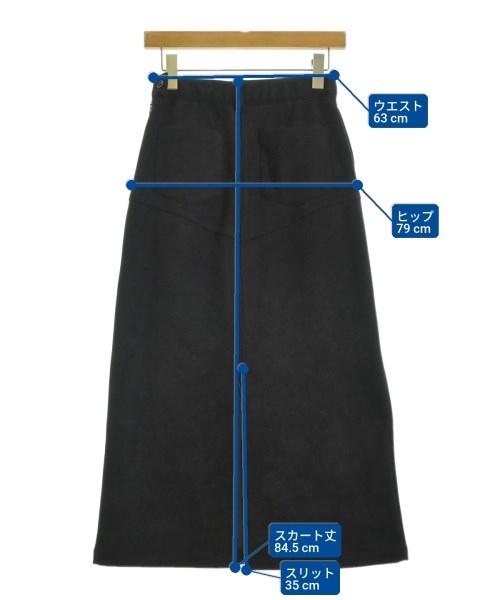 JEANASIS（ジーナシス）ロング・マキシ丈スカート 黒 サイズ:S レディース/2200670922017