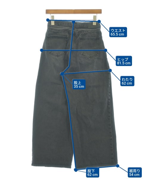 JEANASIS（ジーナシス）デニムパンツ 黒 サイズ:S レディース/2200674111011